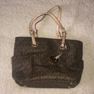 Micheal Kors medium light brown/tan tote bag